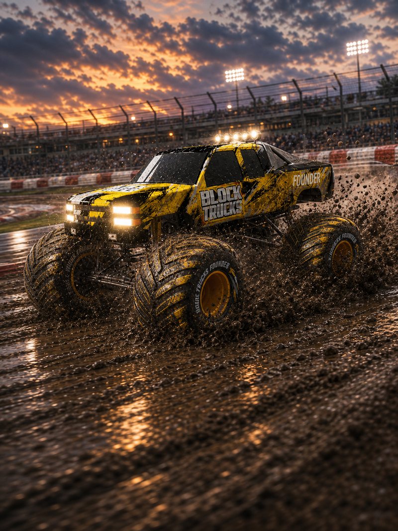 Mud off-road racing conditions