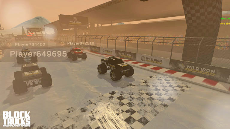 Block Trucks Multiplayer Racing Custom Branding - Snow
